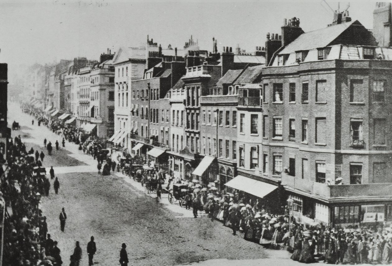 Saint Jamess Street，Westminster LB：1889年从Pall Mall向北看 作者 英国摄影师