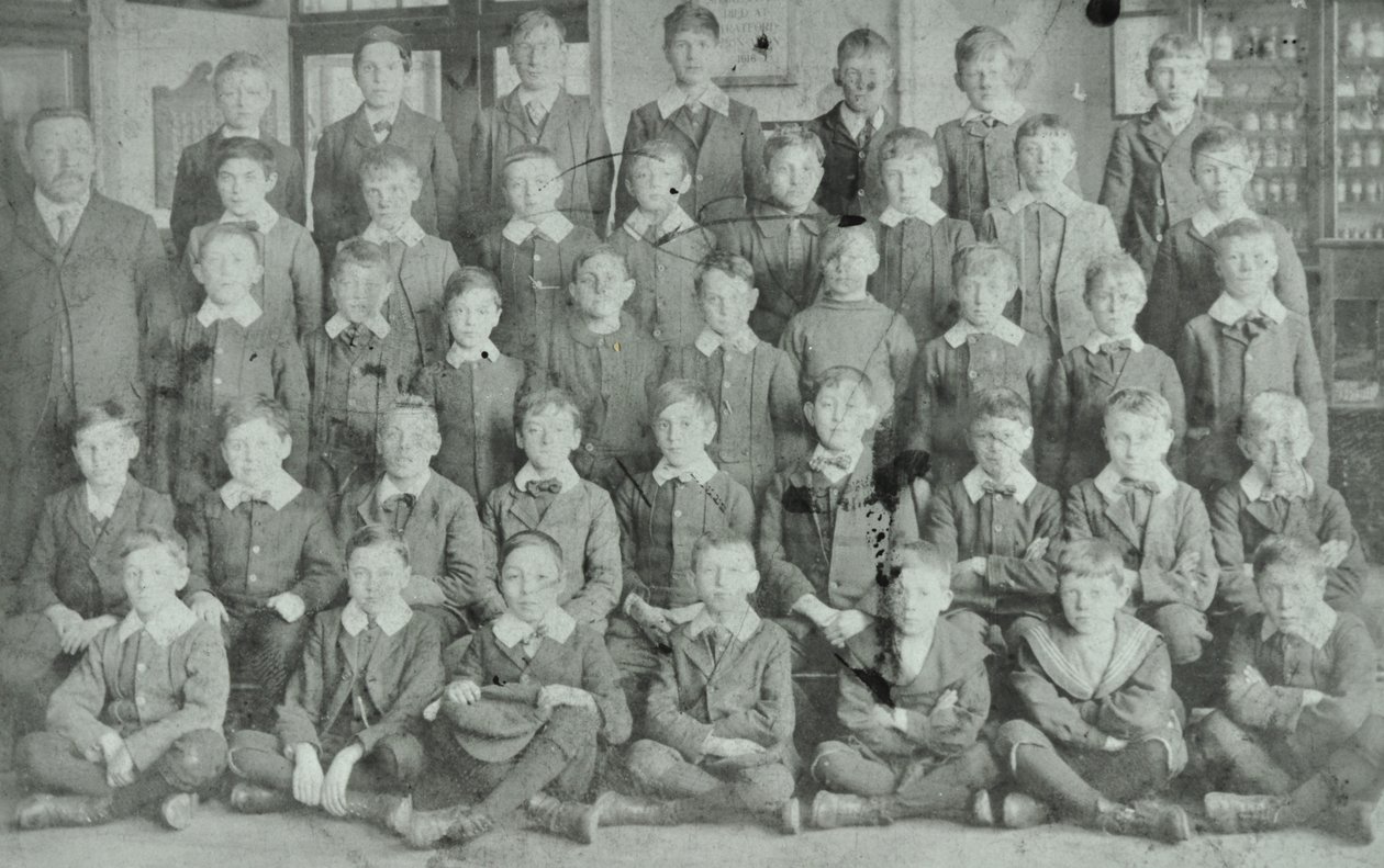 1895年学校组，不知名的学校 作者 英国摄影师