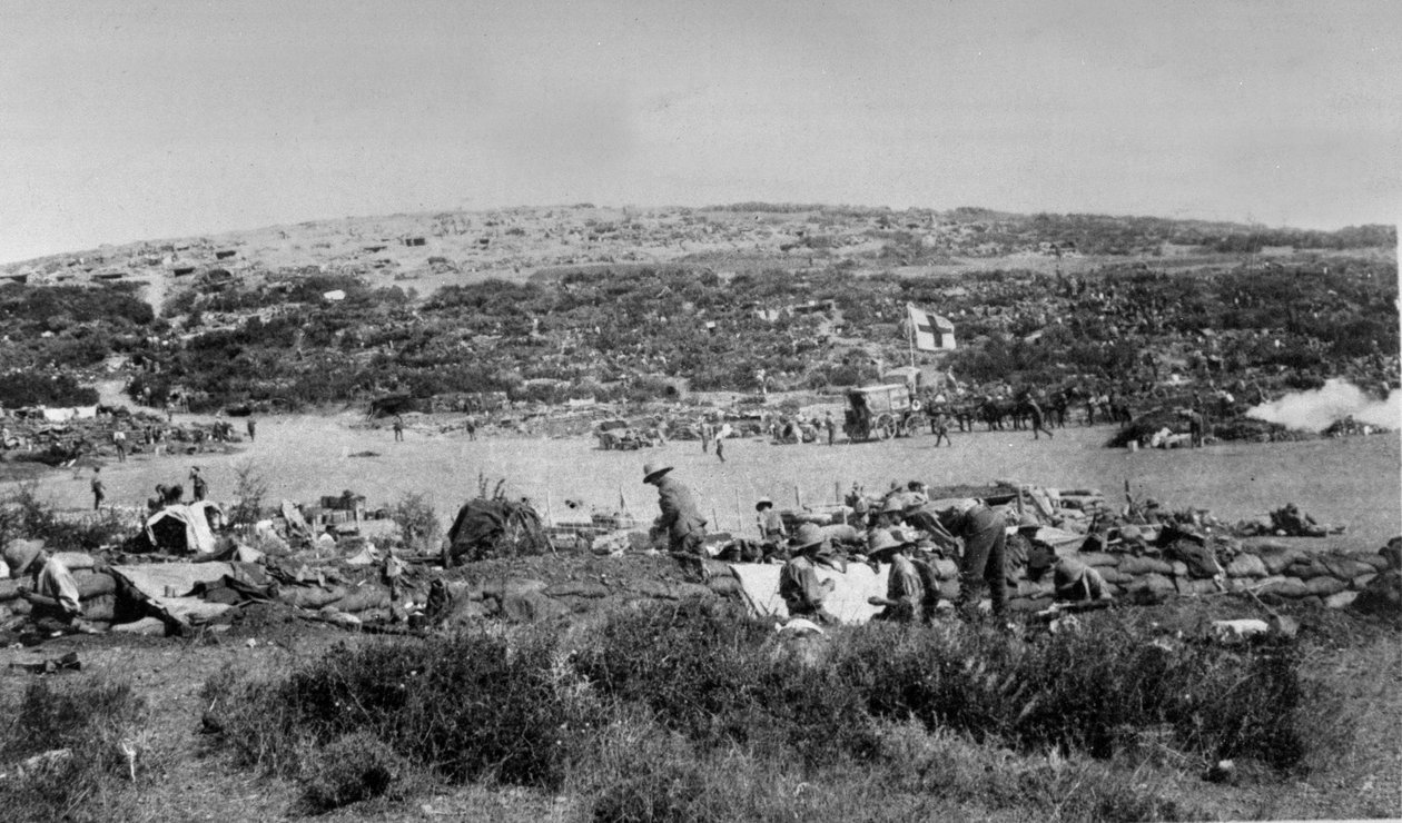 Suvla Bay，巧克力山的Gallipoli，c.1915 作者 英国摄影师