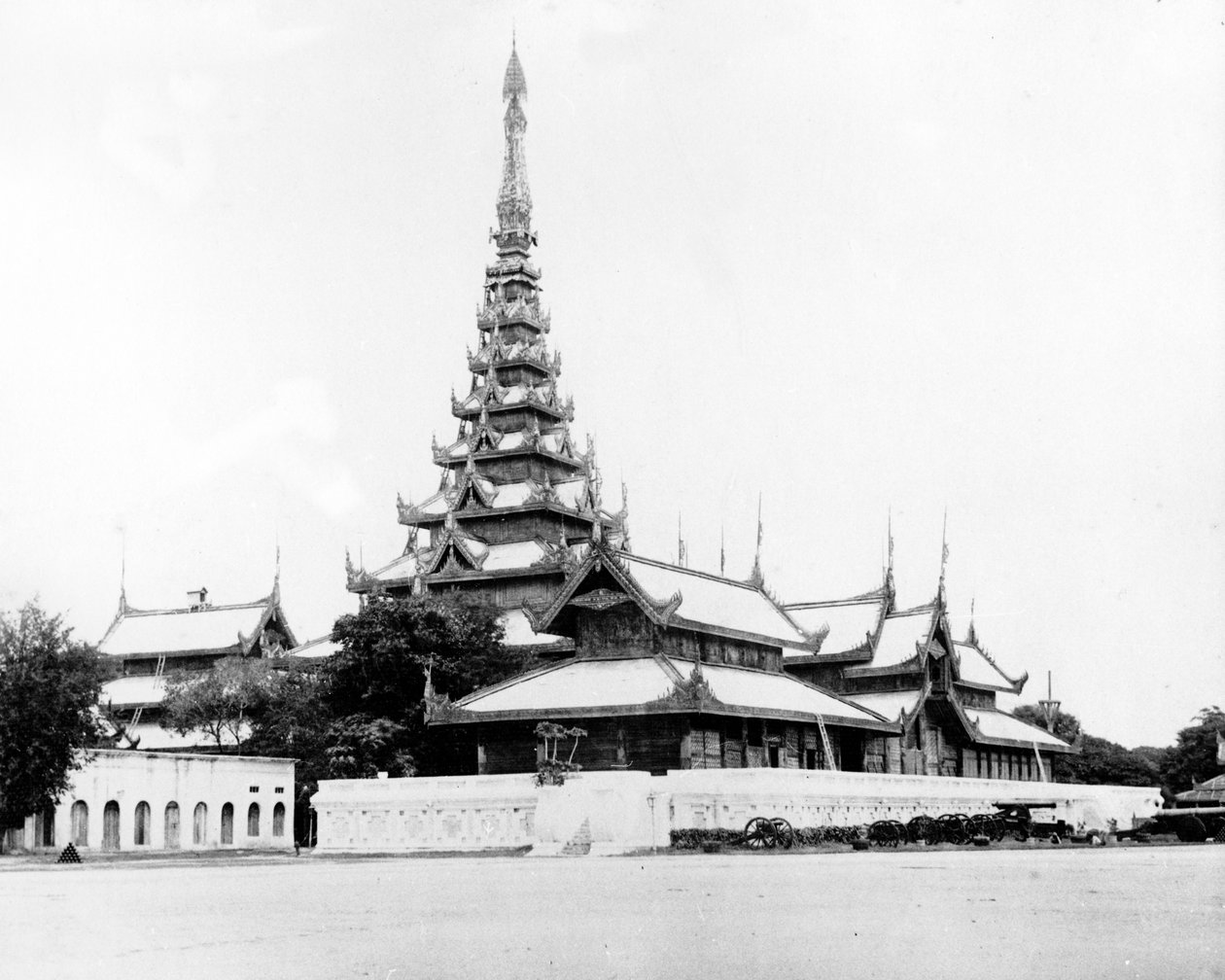 国王宫的大观众厅，曼德勒，1890年 作者 英国摄影师