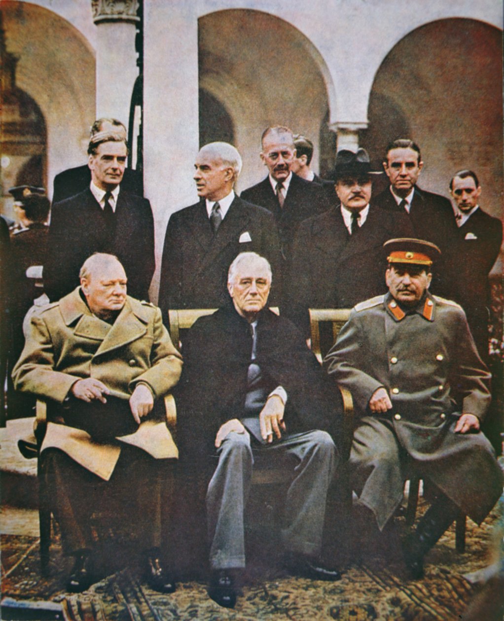 雅尔塔会议，1945年2月（照片）。 作者 英国摄影师