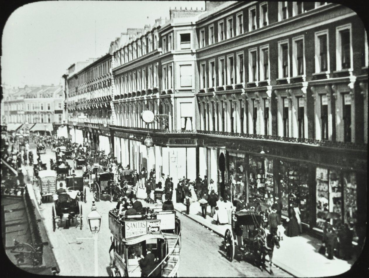 Whiteleys，Westbourne Grove，Westminster LB：向西看，1895年 作者 英国摄影师