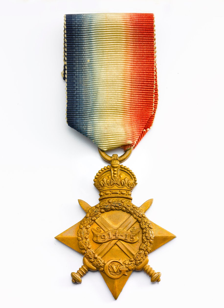 1914-15 Star，c.1918（青铜丝带） 作者 英语学校