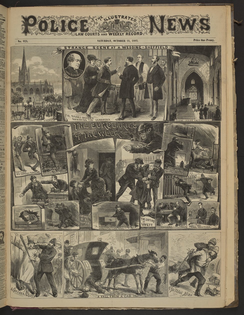 "切尔西的幽灵》，《警察新闻画报》，1882 年 10 月 21 日（新闻纸）。 作者 英语学校