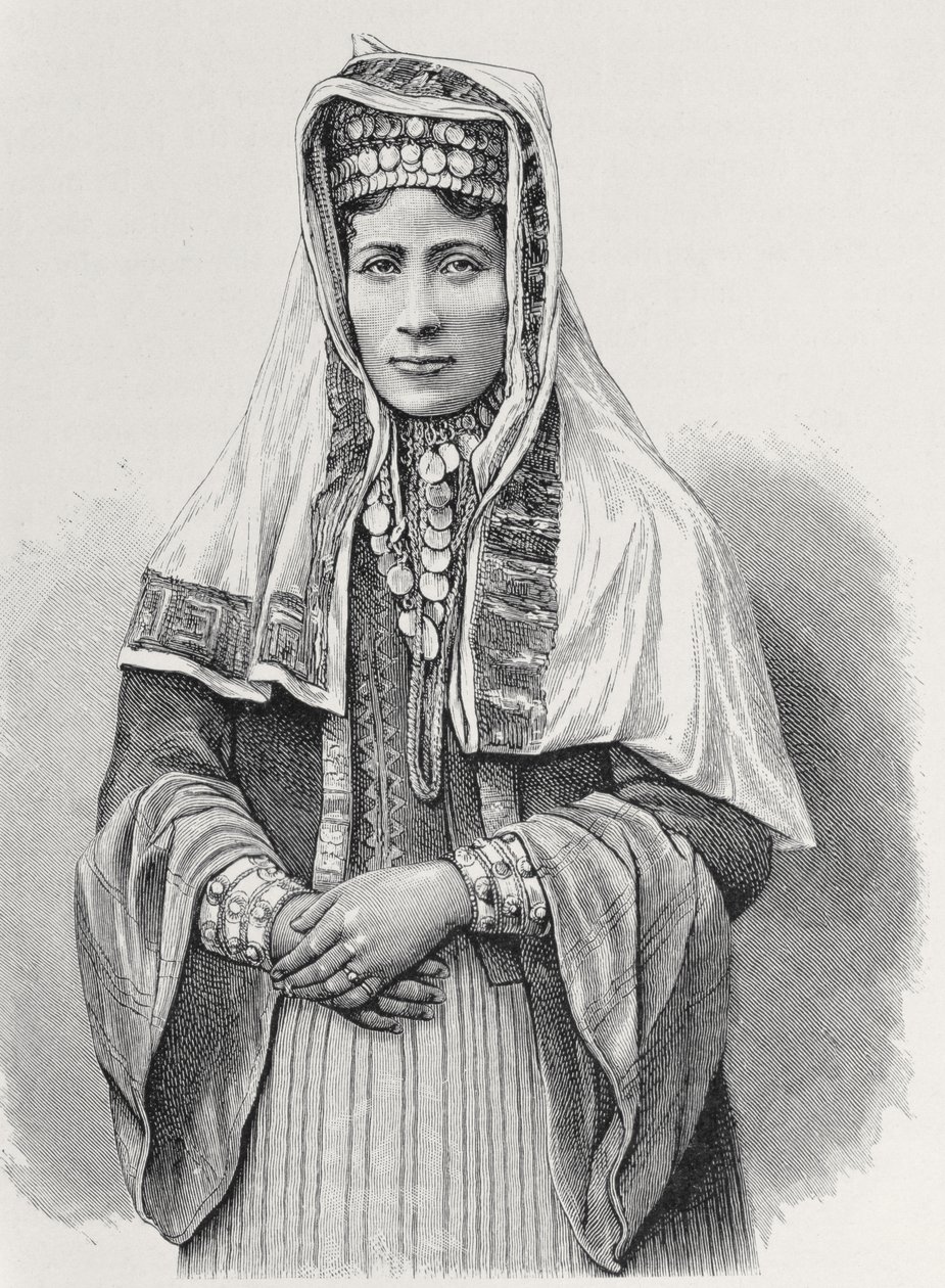 一个库尔德女人，来自&39;人类的历史&39;，第三卷，由Friedrich Ratzel教授，1898年（雕刻） 作者 英语学校