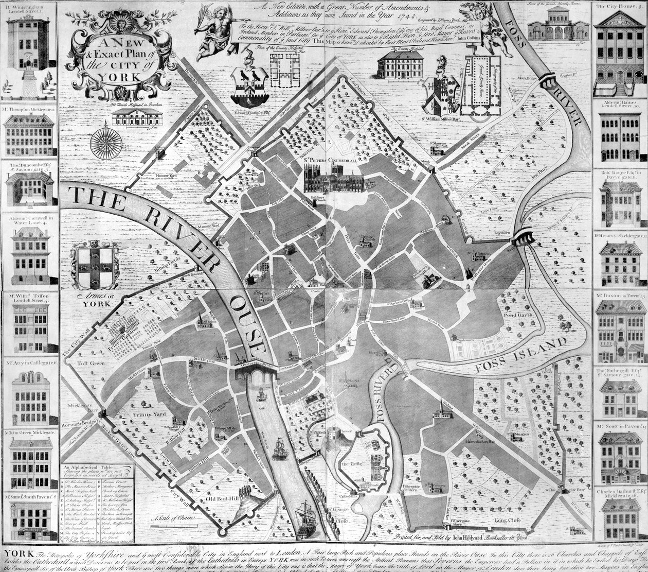 A New and Exact Plan of the City of York 作者 英语学校