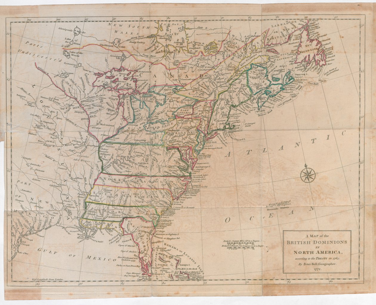 根据实际勘测缩减的一套美国地图和堡垒。1765 作者 英语学校
