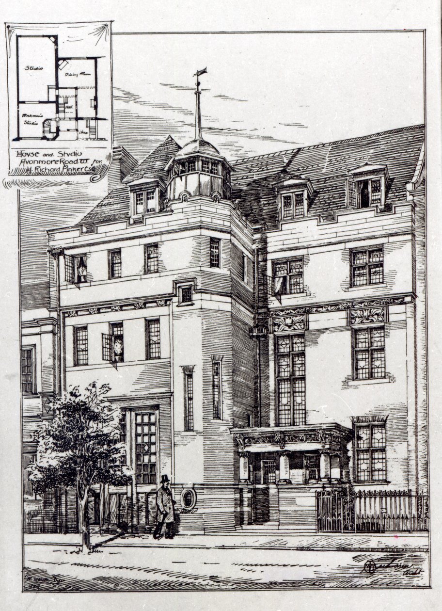 雕塑家工作室，1892年 作者 英语学校