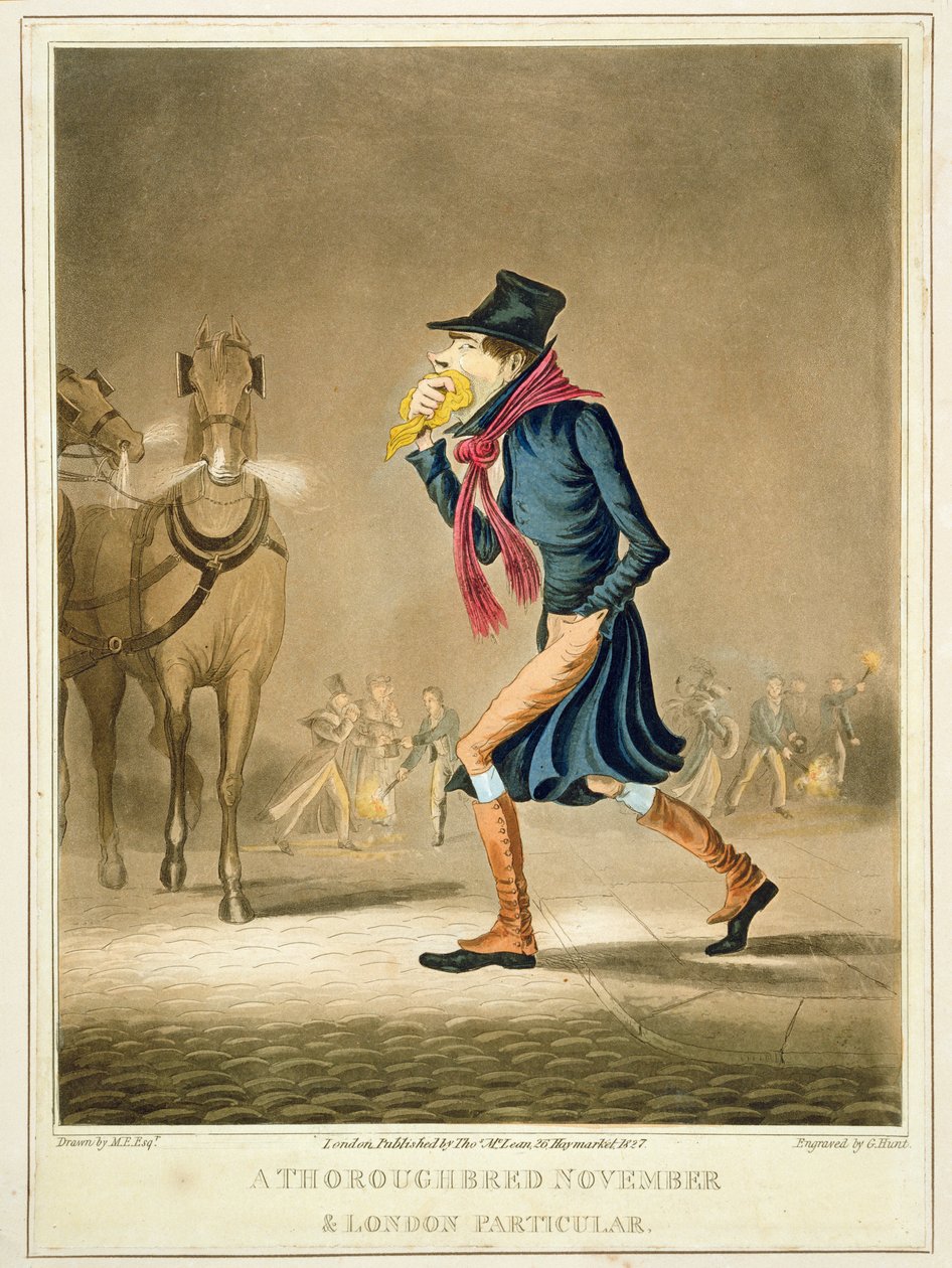 由乔治·亨特（George Hunt）雕刻的纯种十一月和伦敦特别版，1827年由伦敦托马斯麦克莱恩出版 作者 英语学校