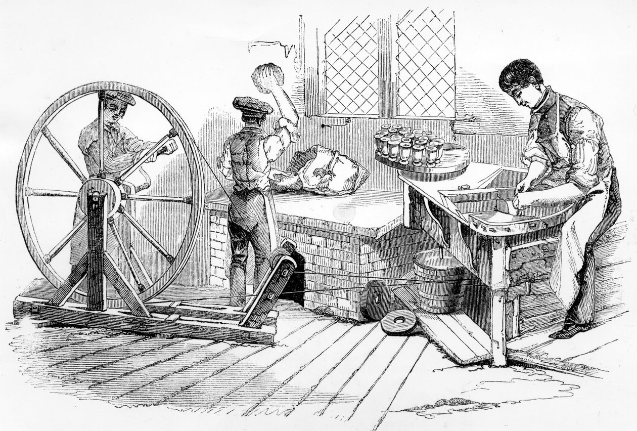 皇家瓷器作品的一天，伍斯特，1843年 作者 英语学校