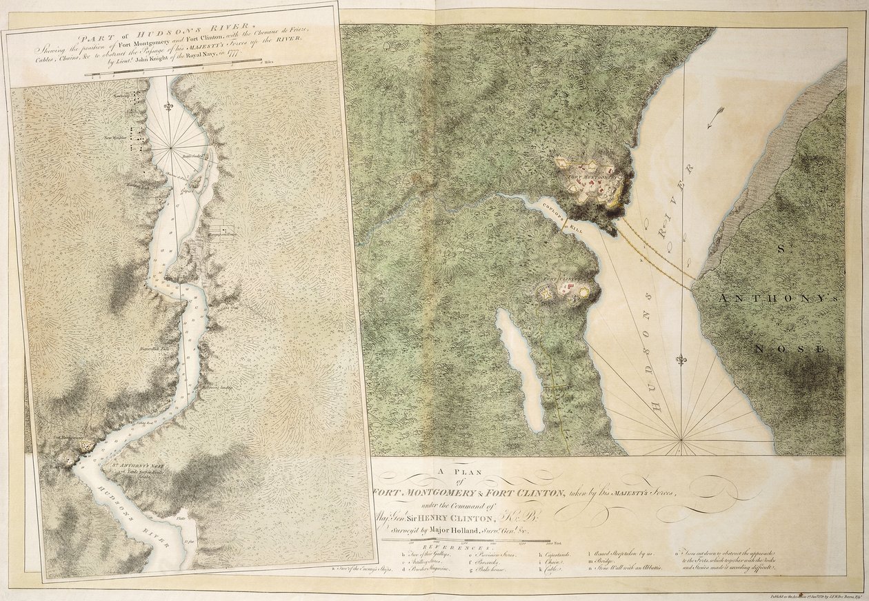 蒙哥马利堡和克林顿堡的规划，1774-1779年 作者 英语学校