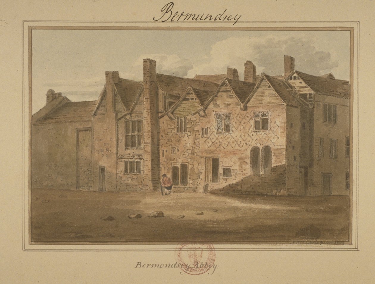 圣救世主修道院，Bermondsey，1809年（纸上写着） 作者 英语学校