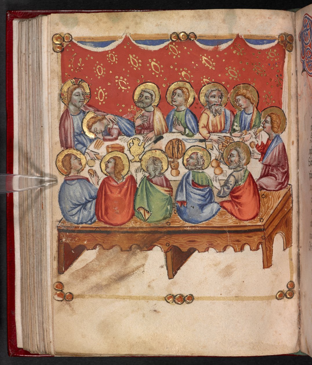 Add.17466，f.107v 最后的晚餐 作者 英语学校