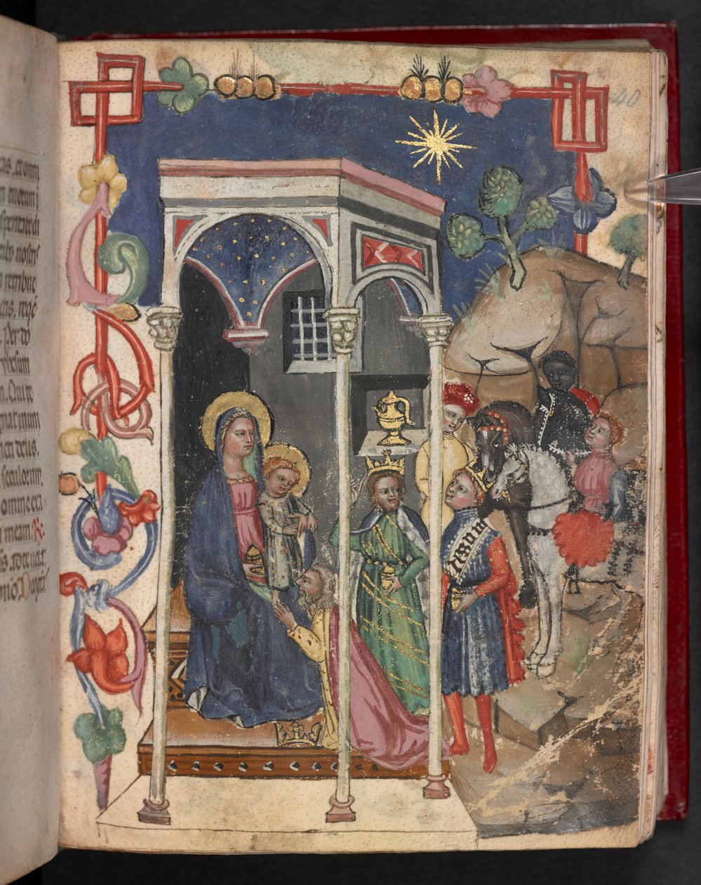 Add.17466，f.40r Magi 的崇拜 作者 英语学校