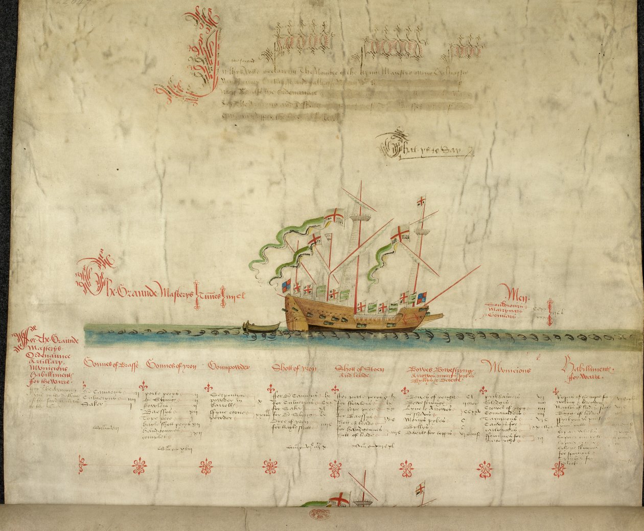 添加 MS 22047 大帆船 "格劳德-马斯特斯号"，选自 "安东尼卷 作者 英语学校