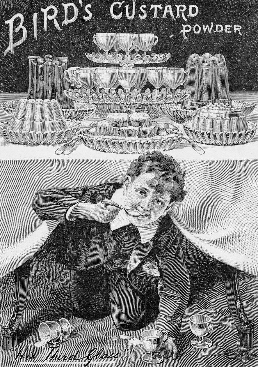 1901年6月1日国王鸟蛋羹粉的广告（印刷纸） 作者 英语学校