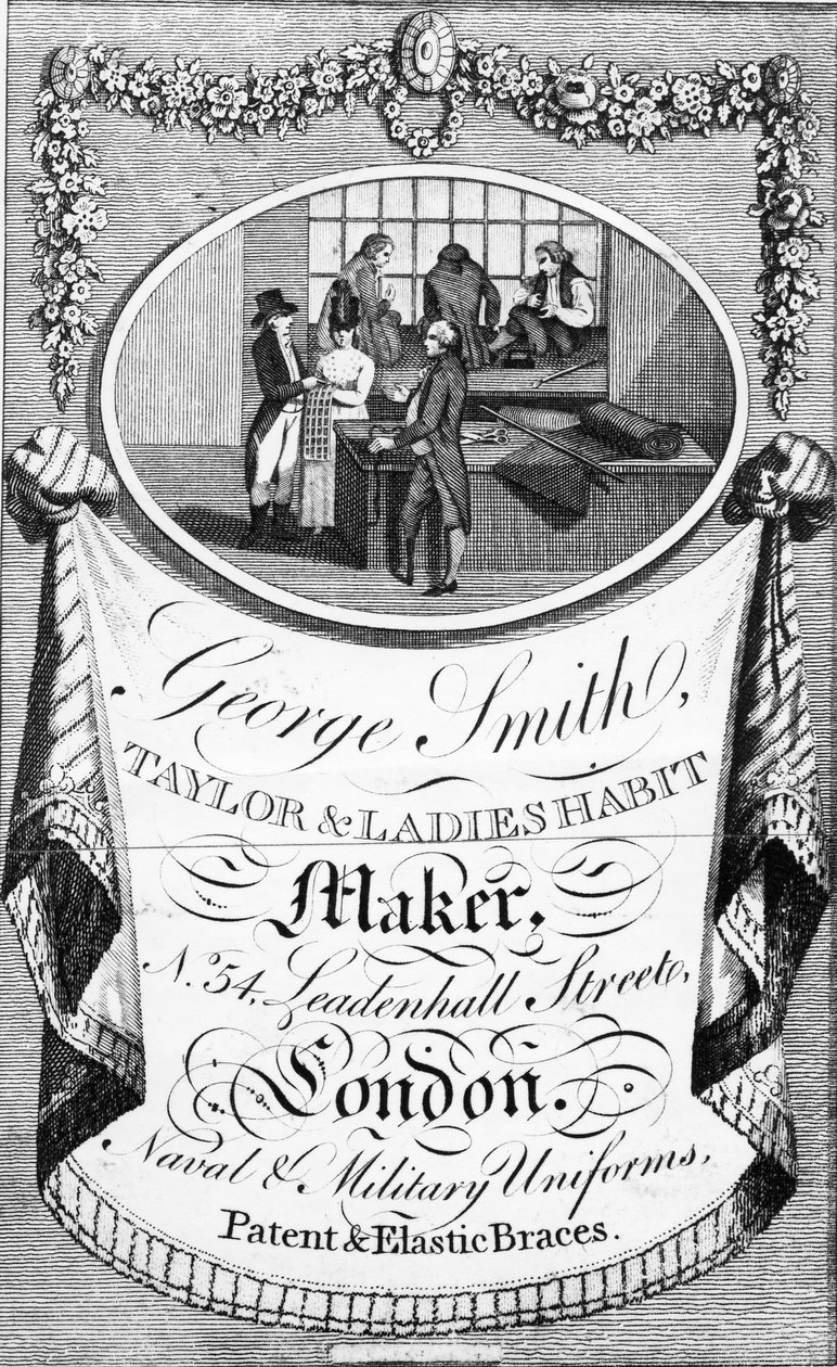 George Smith，Taylor和Ladies Habit Maker的广告 作者 英语学校