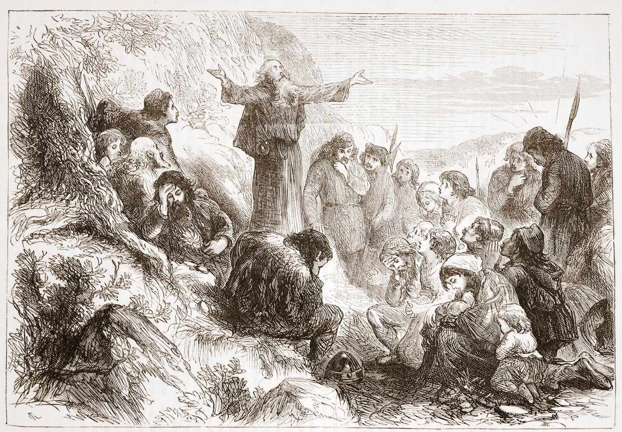 罗纳河畔的Albigensian崇拜者，James Aitken Wylie（1808-1890），酒吧的新教历史插图。 1878年 作者 英语学校