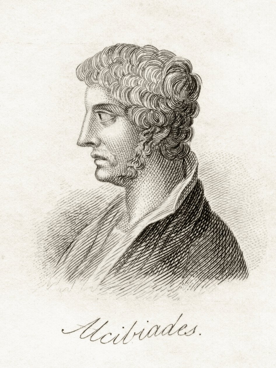 Alcibiades Cleiniou Scambonides，来自&39;Crabb&39;s Historical Dictionary&39;，于1825年出版 作者 英语学校