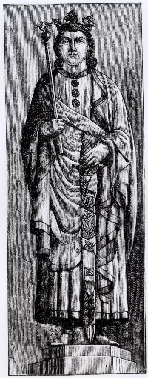 阿方索十世（1221-84）“智者”，卡斯蒂利亚之王，来自“中世纪和文艺复兴时期的科学与文学”的插图，由Paul Lacroix编写和雕刻，1878年 作者 英语学校