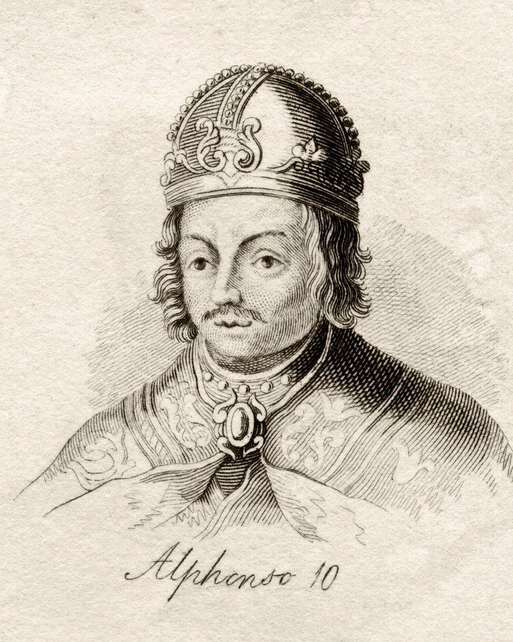 来自&39;Crabb&39;s Historical Dictionary&39;的卡斯蒂利亚的Alfonso X于1825年出版 作者 英语学校