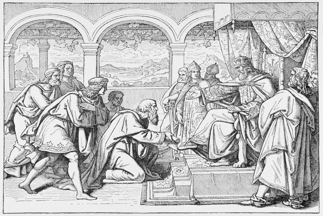 Haroun al Raschid（c.766-809）大使前查理曼（768-814），来自法国历史，Emile de Bonnechose，由Ward，Lock and Co出版，伦敦 作者 英语学校