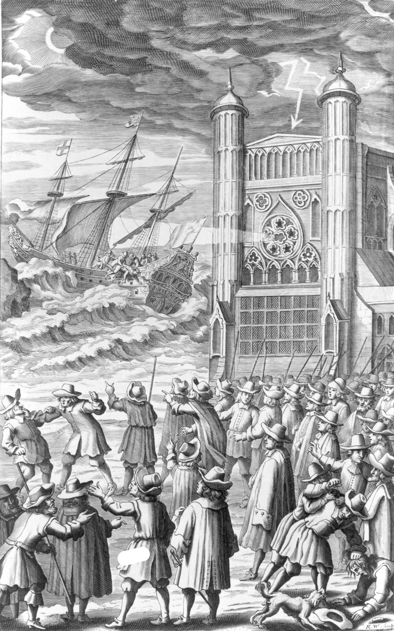 1649年，17世纪，查理一世国王周围事件的寓言 作者 英语学校
