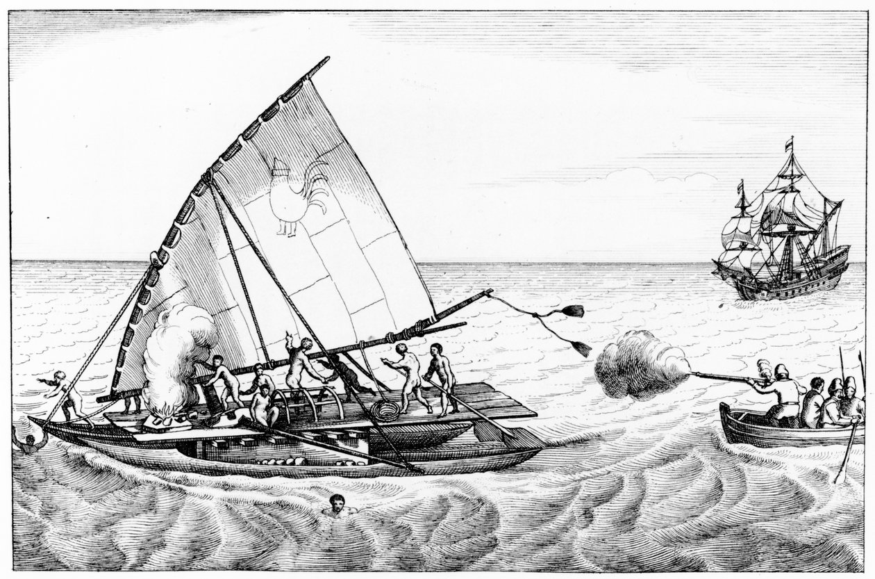 Le Maires（公元1585-1616）和Schoutens（公元1567-1625）在1615  -  16年间从南海航行和发现年代史第二卷环游世界事件 作者 英语学校