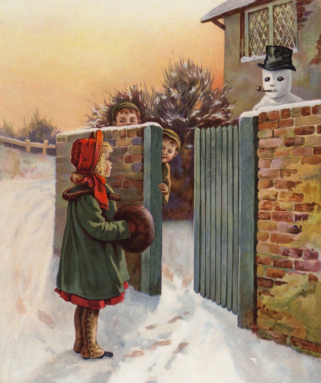 令人生畏的雪人（彩色石版印刷） 作者 英语学校
