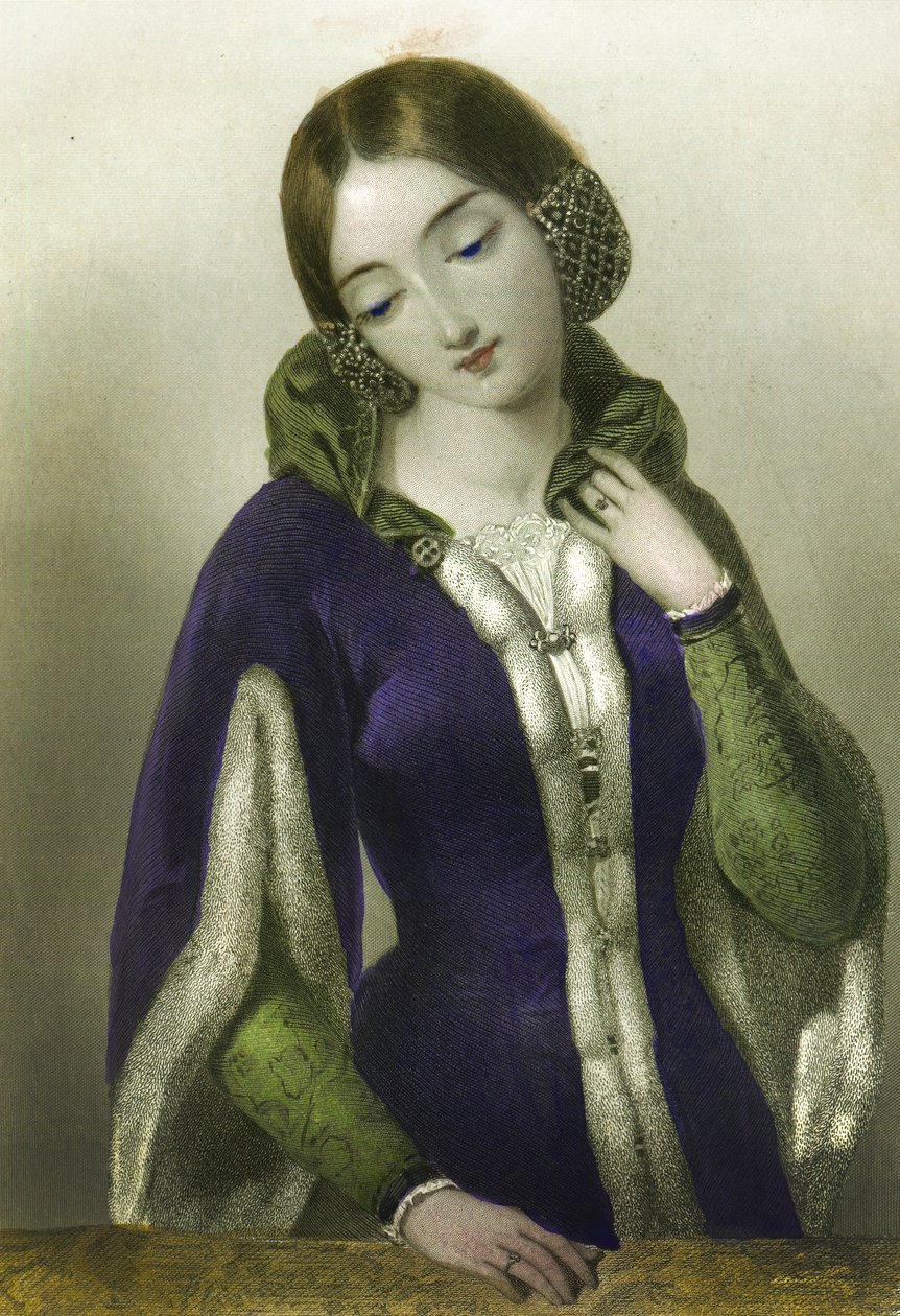 波希米亚的安妮，理查德二世的女王，亨利G.博恩，1856年 作者 英语学校