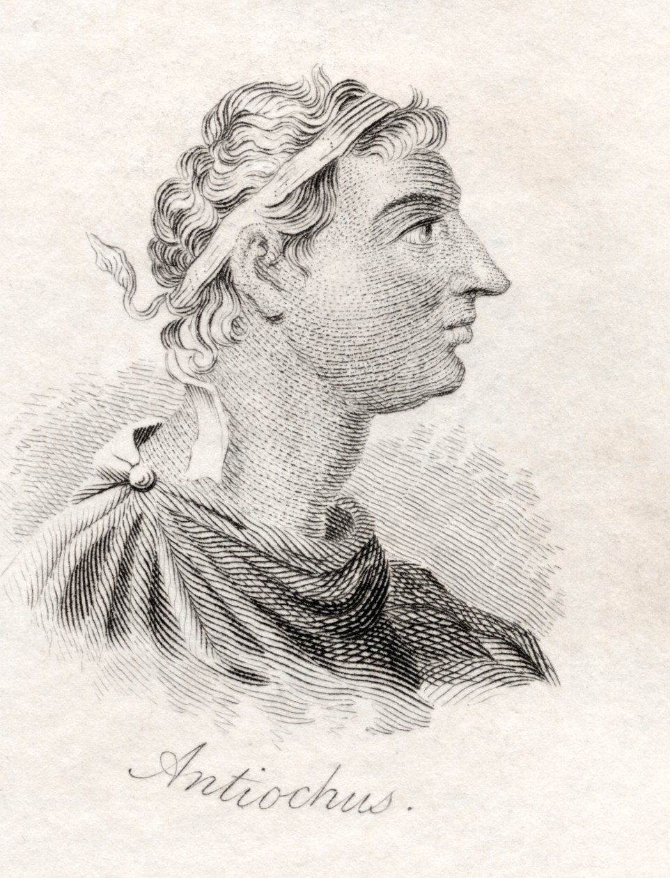 Antiochus I Soter，来自&39;Crabb&39;s Historical Dictionary&39;，1825年出版 作者 英语学校