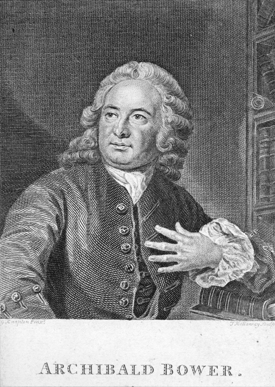 Archibald Bower，由J. Hollonray雕刻 作者 英语学校
