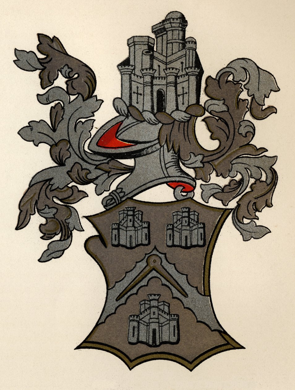 武器授予伦敦的Masons公司，12th Edward IV，1472-73，来自共济会的历史，第二卷，由Thomas C. Jack，伦敦出版，1883年 作者 英语学校
