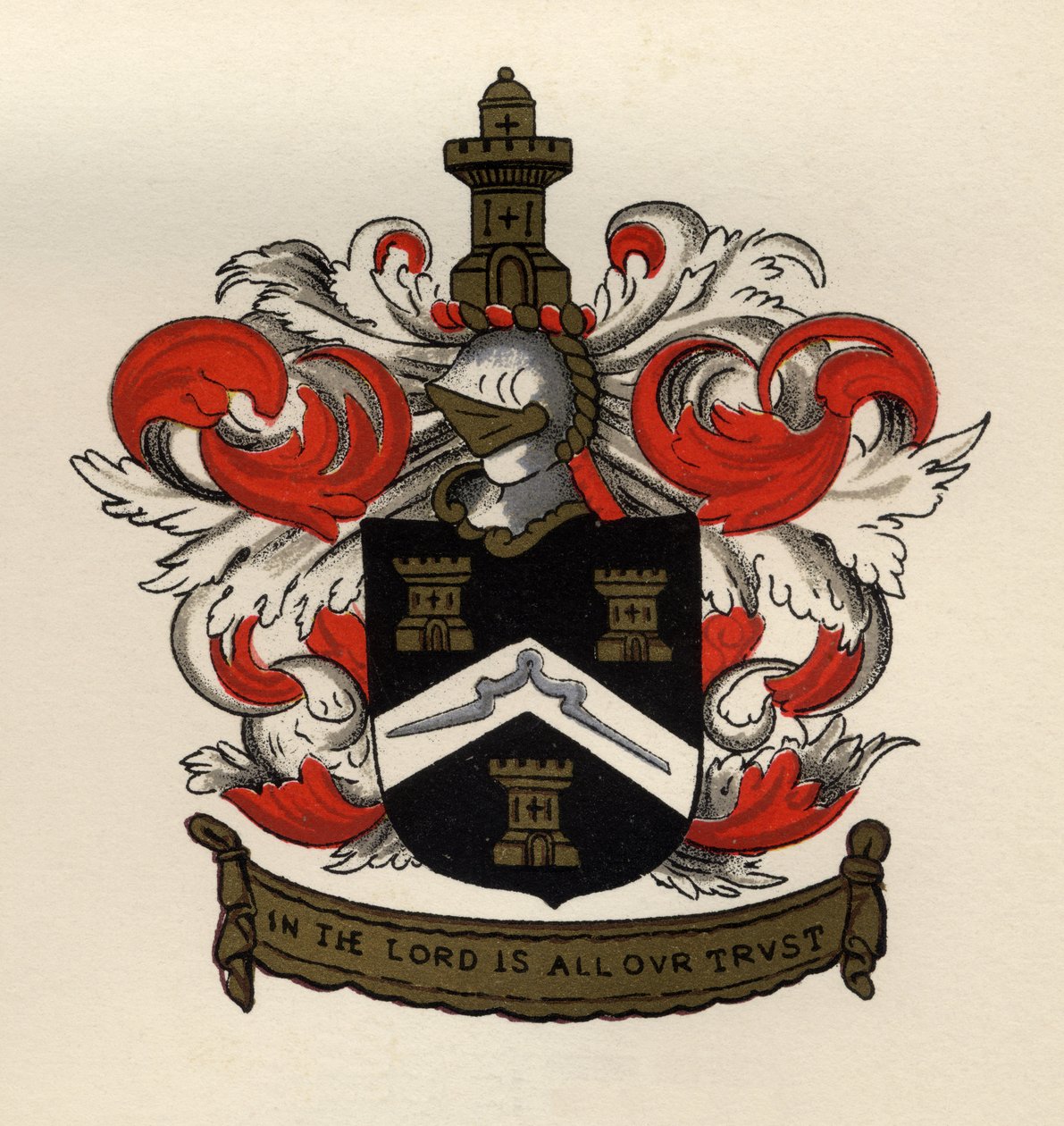 1671年盖茨黑德分会的自由泥人的武器，来自共济会的历史，第二卷，由Thomas C. Jack，伦敦出版，1883年 作者 英语学校