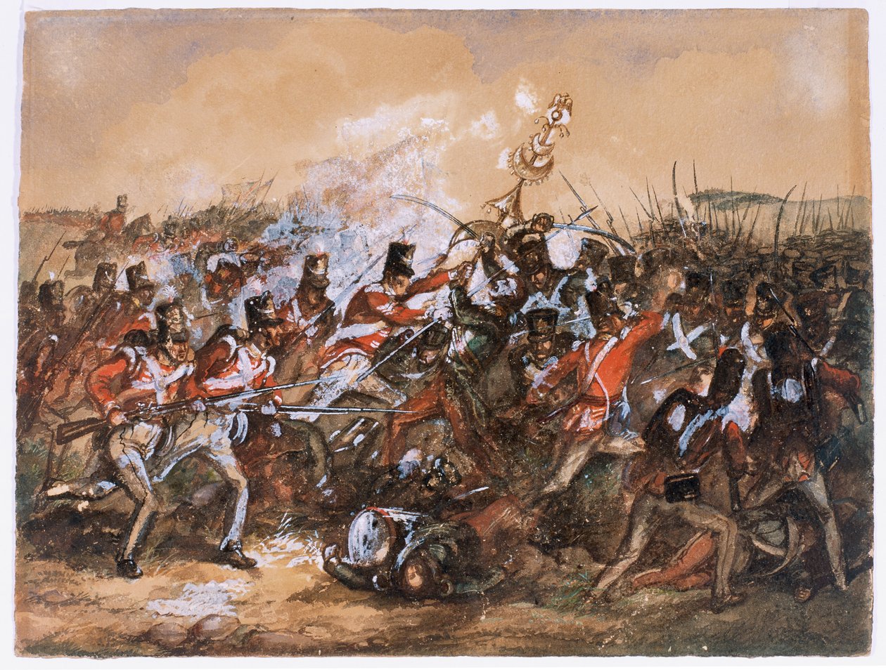 萨拉曼卡战役，1812年（纸上写着） 作者 英语学校