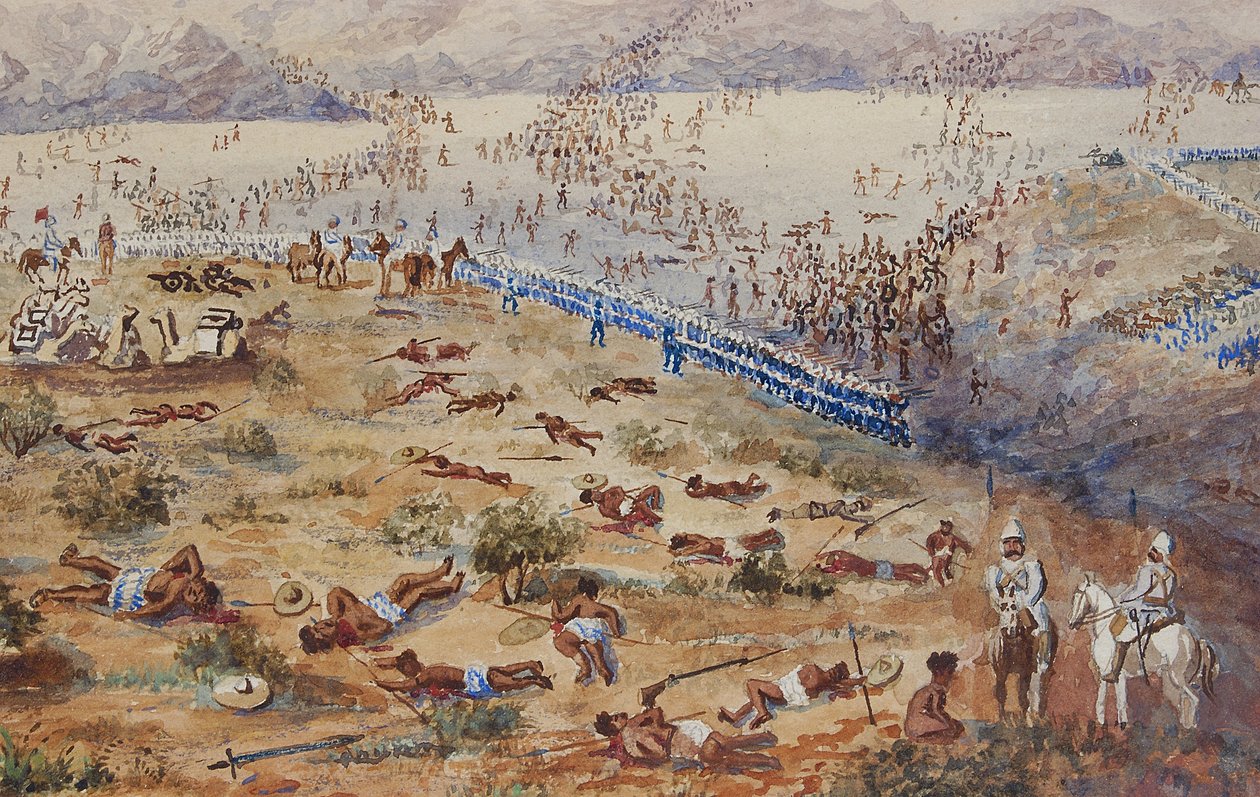塔麦之战，1884年 作者 英语学校