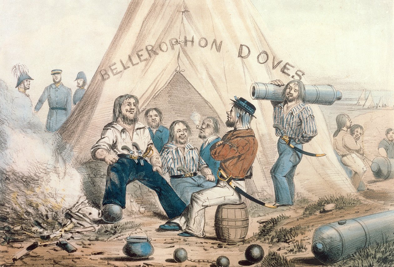 Bellerophon Doves，Sebastopol之前的水手营地，于1854年出版 作者 英语学校