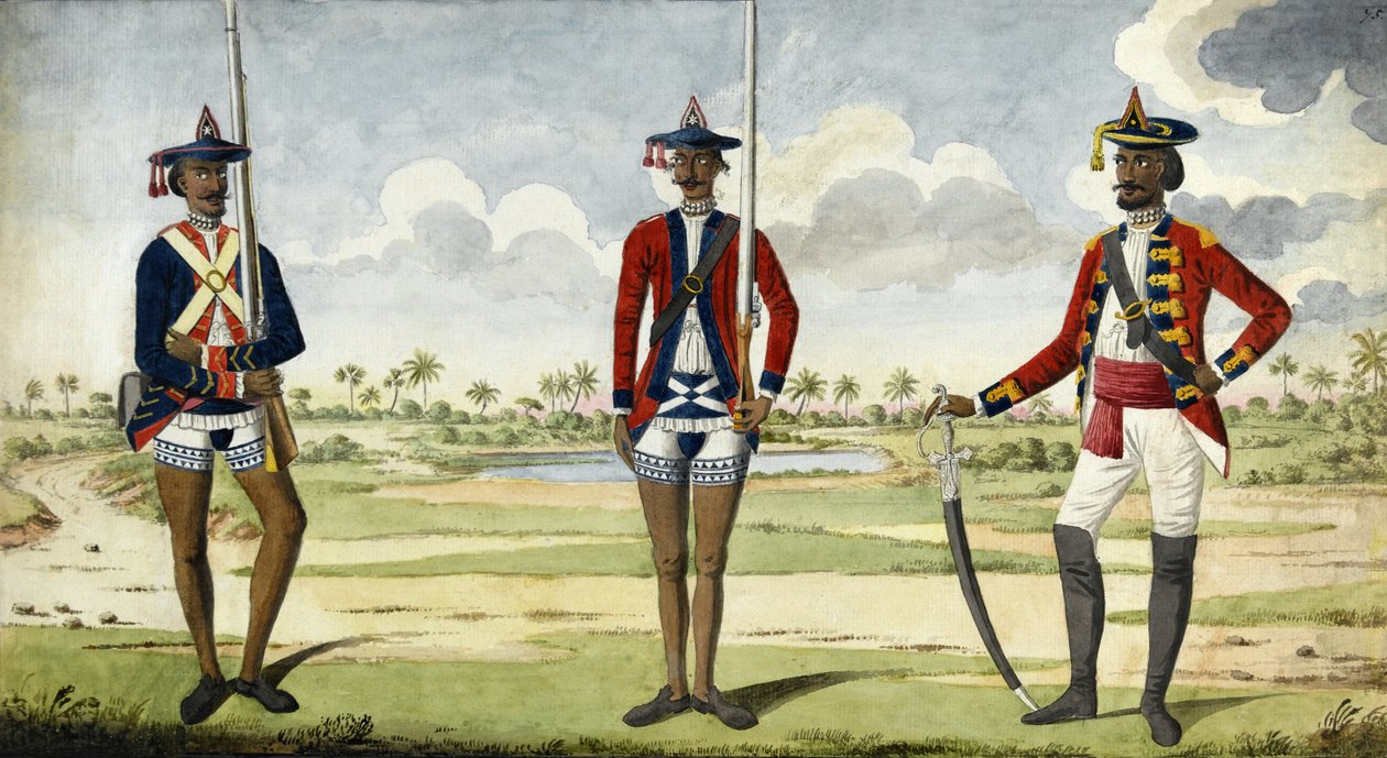 孟加拉国军队，约1785年 作者 英语学校