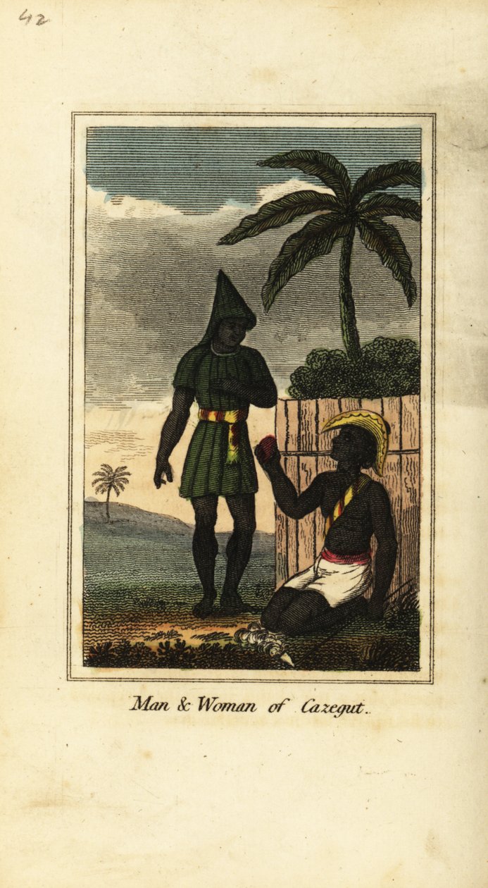 Bijogos man and woman of Cazegut (Bissagos Islands, Guinea Bissau, West Africa) 作者 英语学校