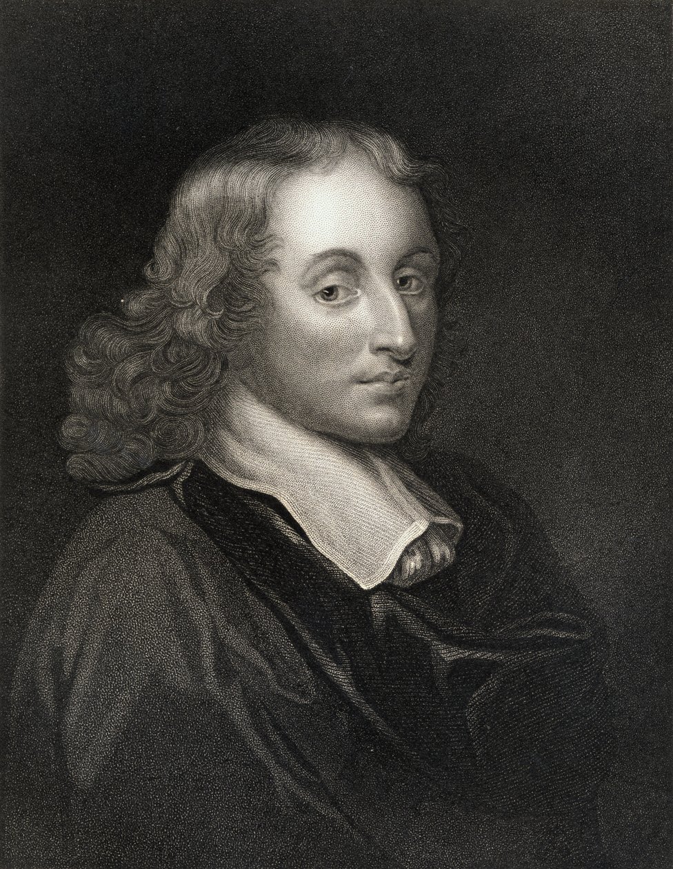 Blaise Pascal（1623-62）来自肖像画廊，出版于1833年 作者 英语学校