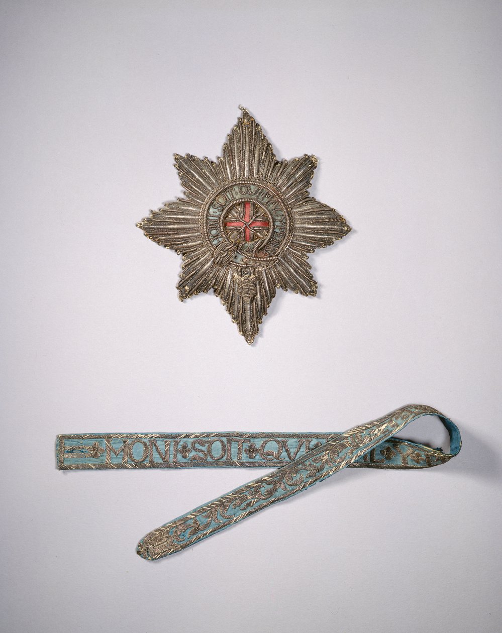 Bonnie Prince Charlies Star和Garter，17世纪 作者 英语学校