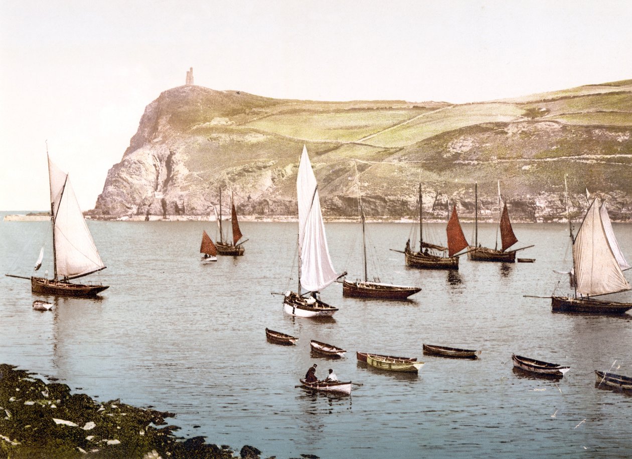 Bradda Head，马恩岛（手工彩色照片） 作者 英语学校