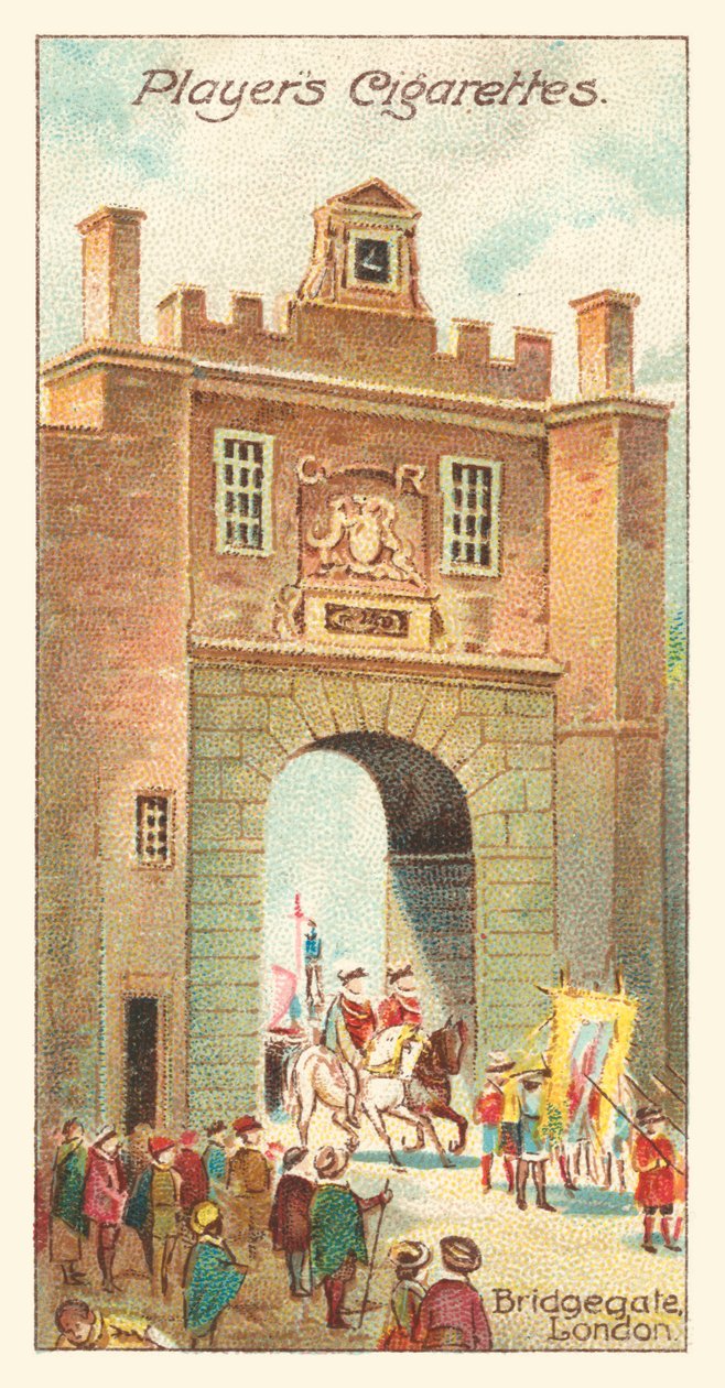 伦敦布里奇盖特 (chromolitho) 作者 英语学校