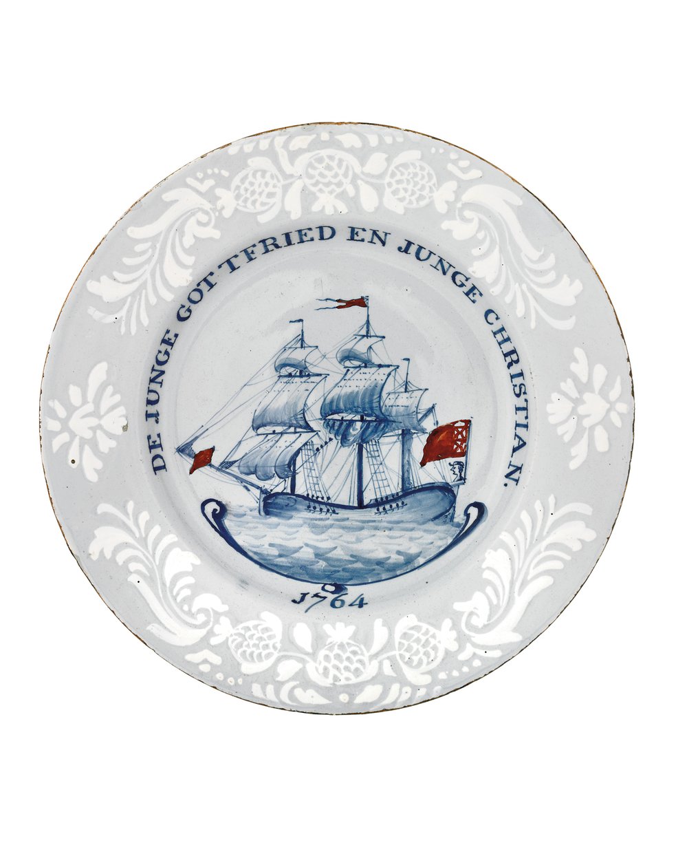 布里斯托尔·德尔福特（Bristol Delft）盘子，可能是雷德克利夫（Redcliffe）的理查德·弗兰克（Richard Frank） 作者 英语学校