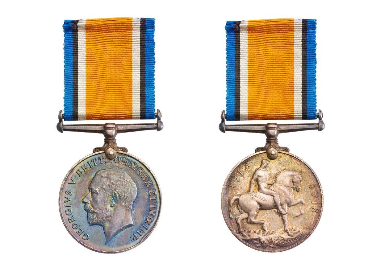 British War Medal, c.1919 (bronze with silk ribbon) 作者 英语学校