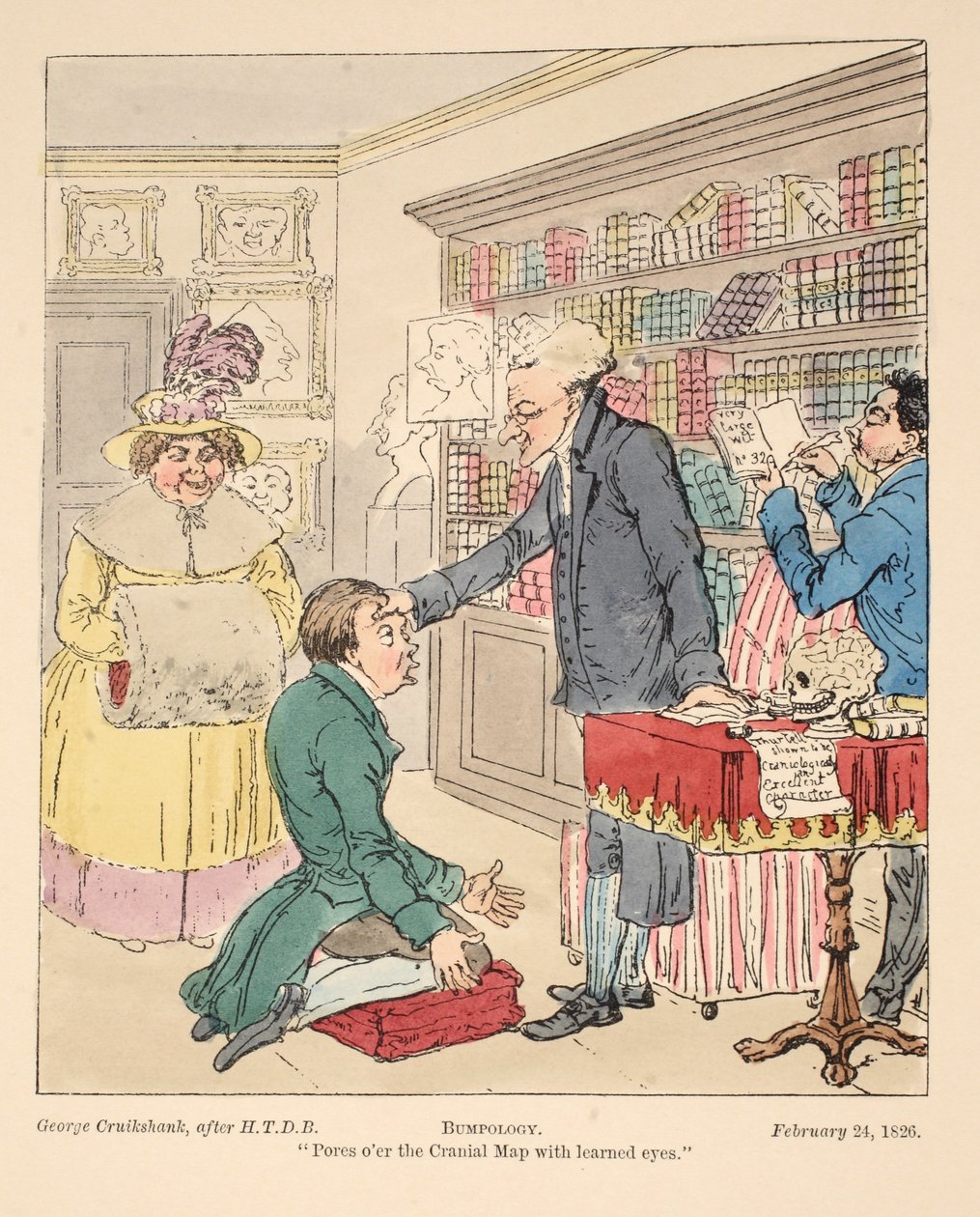 肿块学，酒吧。 1826（手工彩色雕刻） 作者 英语学校