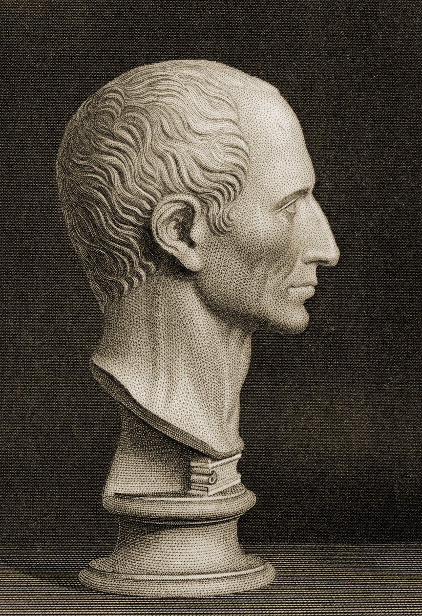 Gaius Germanicus Caesar的半身像（公元12-41） 作者 英语学校