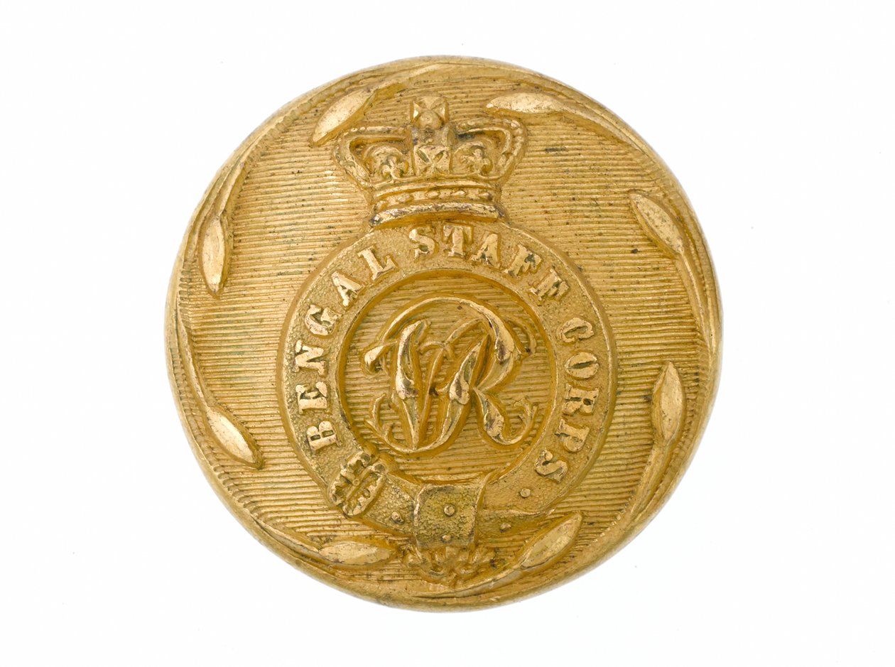 纽扣，孟加拉参谋团，1861-1876年 作者 英语学校