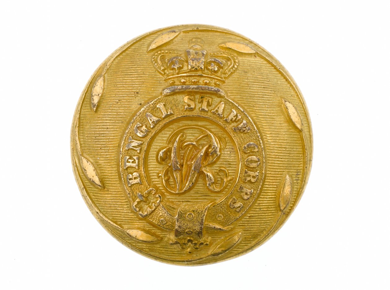 纽扣，孟加拉参谋团，1861-1876年 作者 英语学校