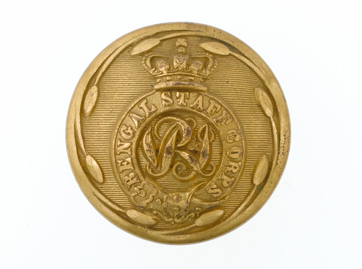 纽扣，孟加拉参谋团，1876-1891年 作者 英语学校